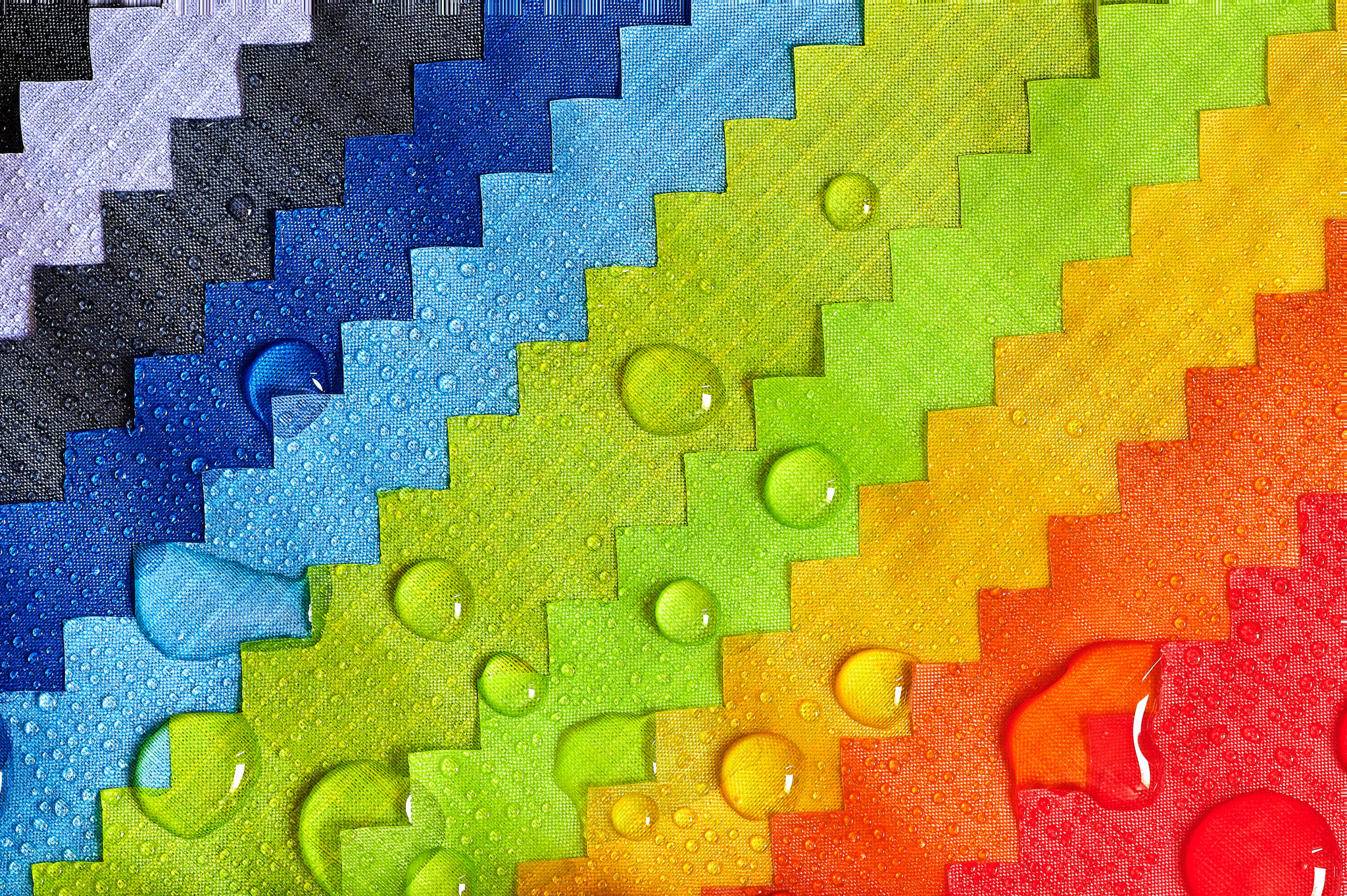 Paraglider fabrics in different colours